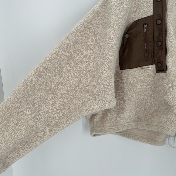 Easy Sundays Sunday Fleece Oversized Jacket In Oat Milk - Picture 4 of 7